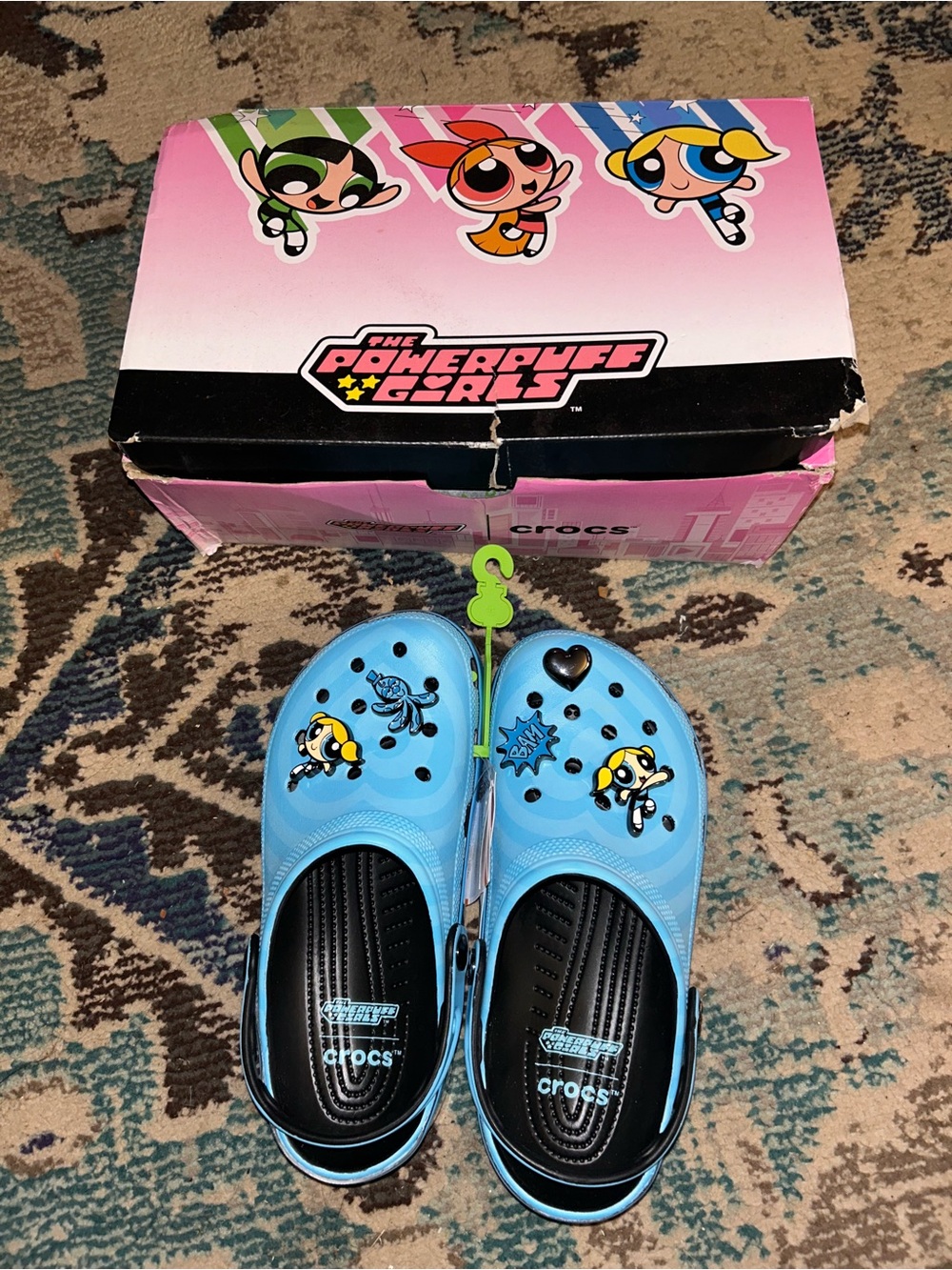 CROCS Light Blue The Powerpuff Girls Graphic Clogs